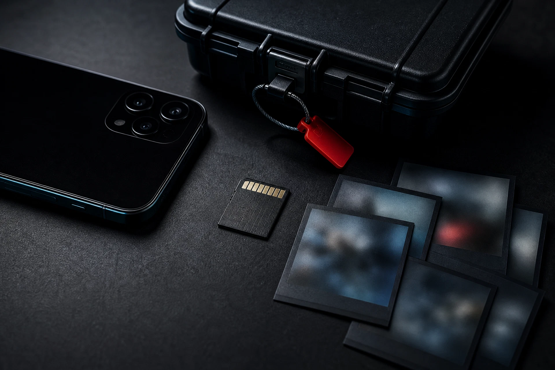 Project photo capture and secure storage tools represented without customer data