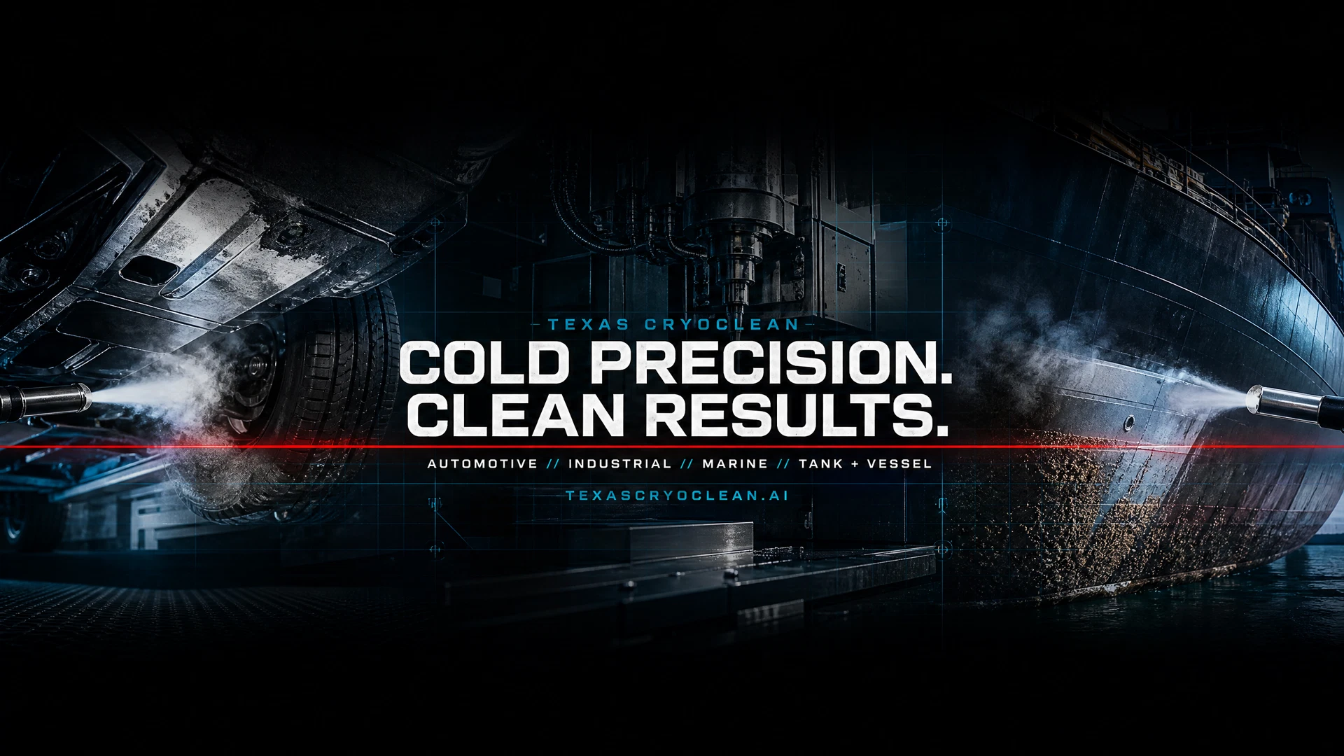 YouTube channel banner for Texas CryoClean social launch